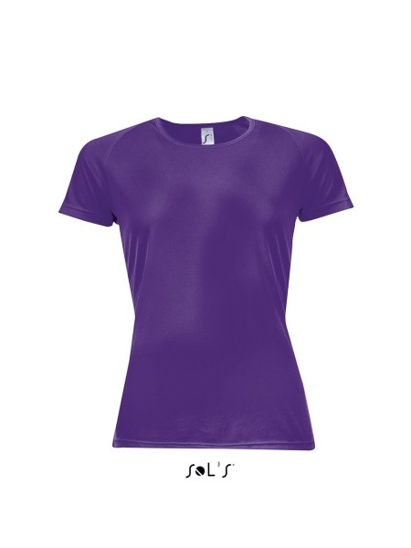 SOL'S SPORTY WOMEN - RAGLAN SLEEVED T-SHIRT Lila 