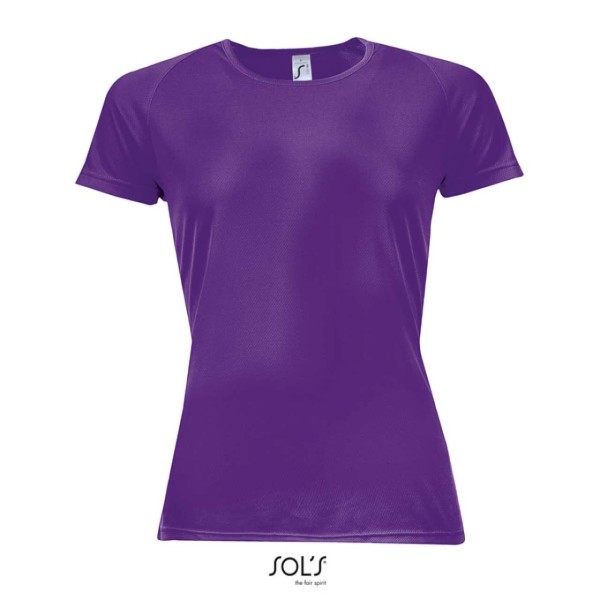 SOL'S SPORTY WOMEN - RAGLAN SLEEVED T-SHIRT Lila 