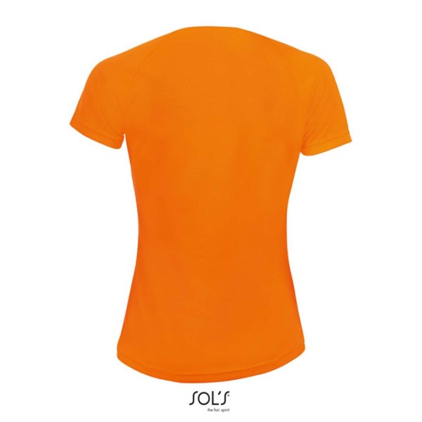 SOL'S SPORTY WOMEN - RAGLAN SLEEVED T-SHIRT Narancssárga 