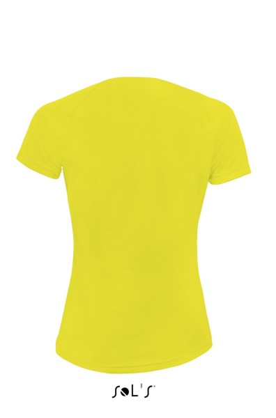 SOL'S SPORTY WOMEN - RAGLAN SLEEVED T-SHIRT Sárga 