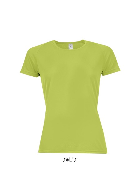 SOL'S SPORTY WOMEN - RAGLAN SLEEVED T-SHIRT Zöld 