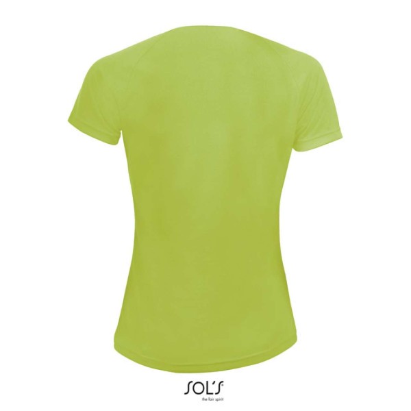 SOL'S SPORTY WOMEN - RAGLAN SLEEVED T-SHIRT Zöld 