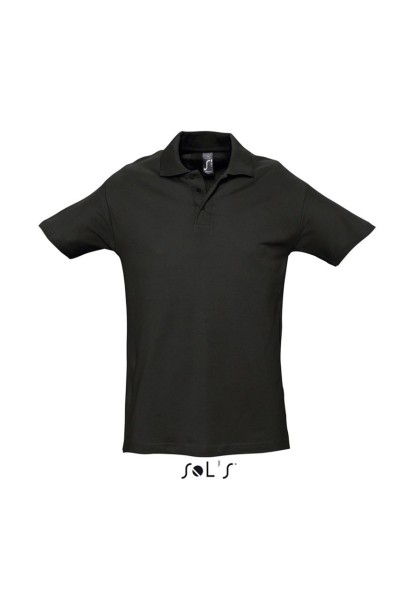 SOL'S SPRING II - MEN’S PIQUE POLO SHIRT Fekete 
