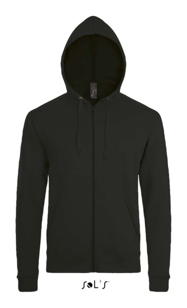SOL'S STONE - UNISEX ZIP HOODIE Fekete 