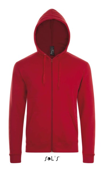 SOL'S STONE - UNISEX ZIP HOODIE Piros 