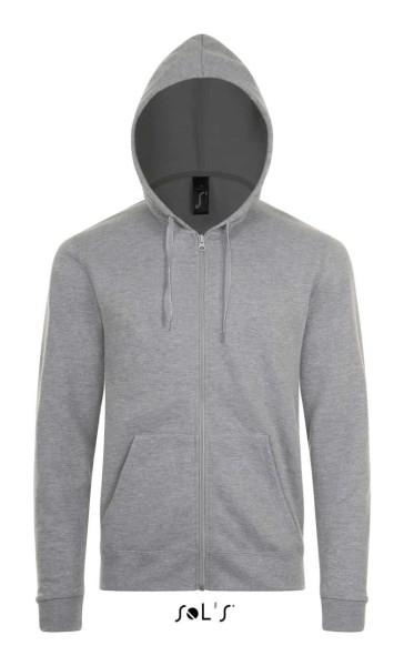 SOL'S STONE - UNISEX ZIP HOODIE Szürke 