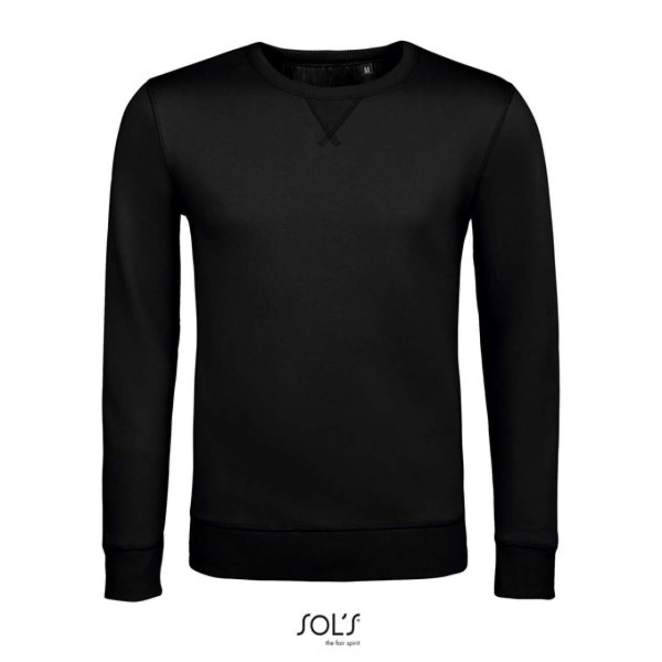 SOL'S SULLY - MEN’S ROUND-NECK SWEATSHIRT Fekete 