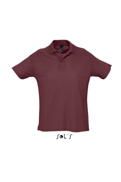 SOL'S SUMMER II - MEN'S POLO SHIRT Piros 