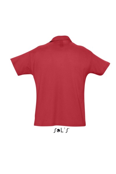 SOL'S SUMMER II - MEN'S POLO SHIRT Piros 