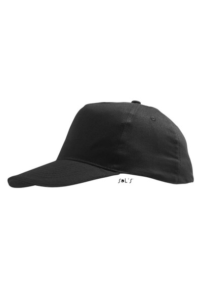 SOL'S SUNNY KIDS' - FIVE PANELS CAP Fekete 