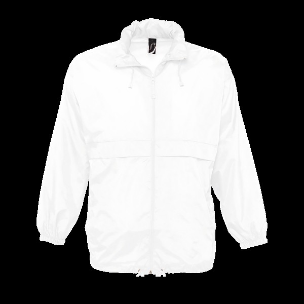 SOL'S SURF - UNISEX WATER REPELLENT WINDBREAKER Fehér 