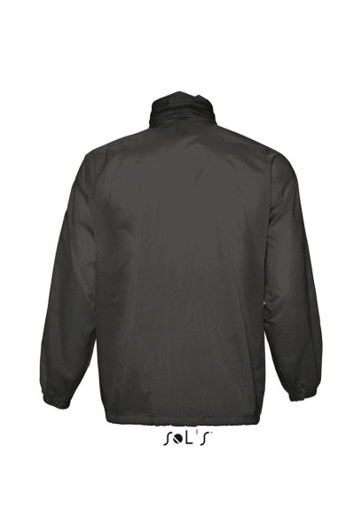 SOL'S SURF - UNISEX WATER REPELLENT WINDBREAKER Fekete 