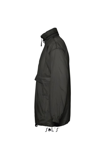 SOL'S SURF - UNISEX WATER REPELLENT WINDBREAKER Fekete 