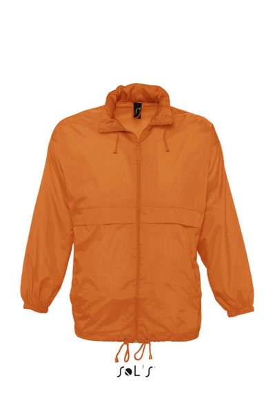 SOL'S SURF - UNISEX WATER REPELLENT WINDBREAKER Narancssárga 