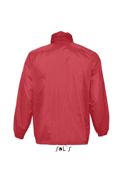 SOL'S SURF - UNISEX WATER REPELLENT WINDBREAKER Piros 