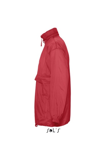 SOL'S SURF - UNISEX WATER REPELLENT WINDBREAKER Piros 
