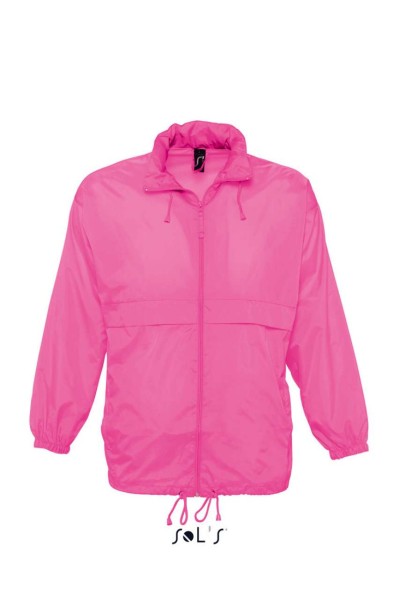 SOL'S SURF - UNISEX WATER REPELLENT WINDBREAKER Rózsaszín 