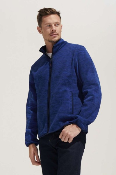SOL'S TURBO - KNITTED FLEECE JACKET Szürke 