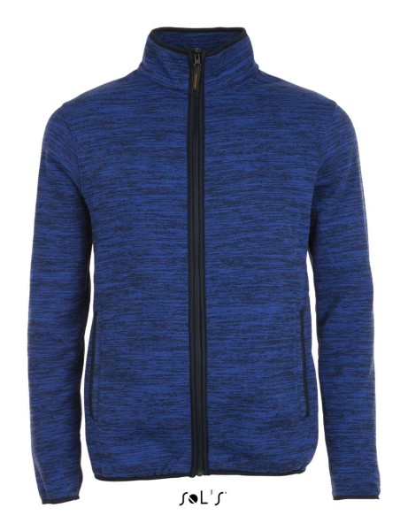 SOL'S TURBO - KNITTED FLEECE JACKET Kék 