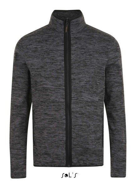 SOL'S TURBO - KNITTED FLEECE JACKET Szürke 