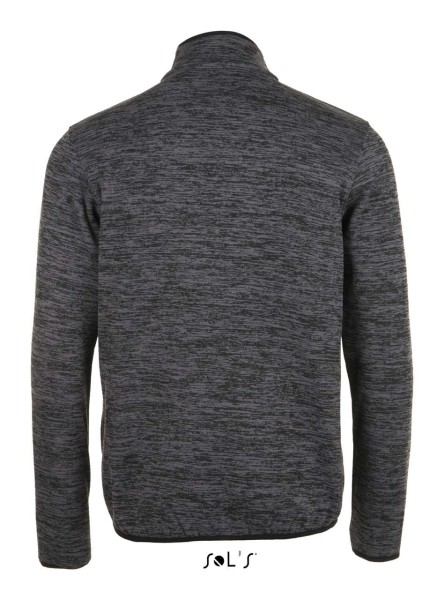 SOL'S TURBO - KNITTED FLEECE JACKET Szürke 