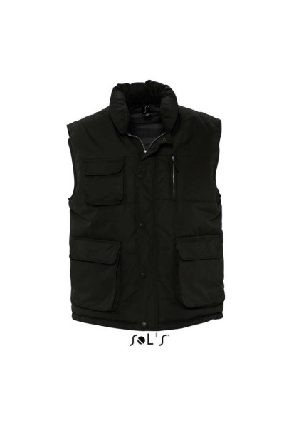 SOL'S VIPER - BODYWARMER Fekete 