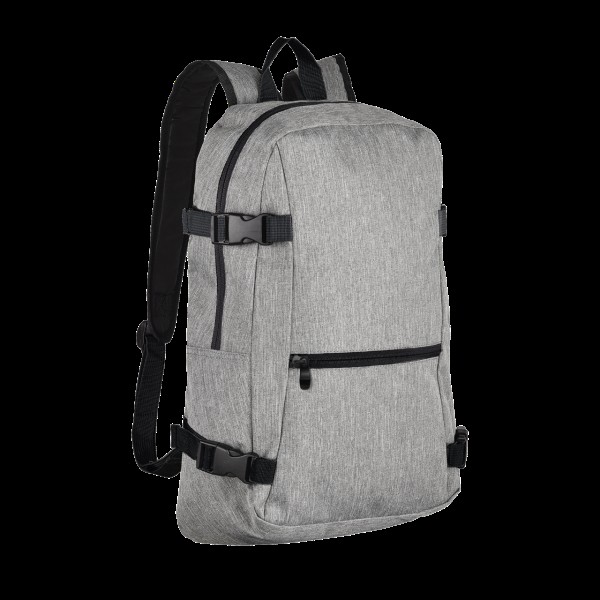 SOL'S WALL STREET - 600D POLYESTER BACKPACK Szürke 