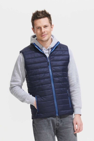 SOL'S WAVE MEN - LIGHTWEIGHT BODYWARMER Fekete 