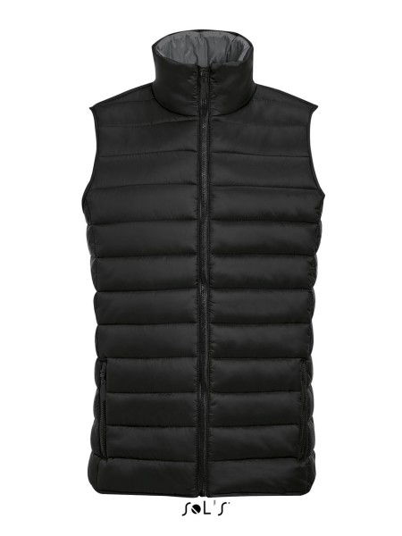 SOL'S WAVE MEN - LIGHTWEIGHT BODYWARMER Fekete 