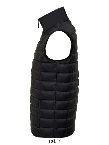 SOL'S WAVE MEN - LIGHTWEIGHT BODYWARMER Fekete 