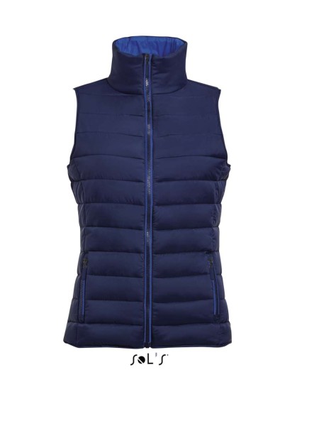 SOL'S WAVE WOMEN - LIGHTWEIGHT BODYWARMER Kék 