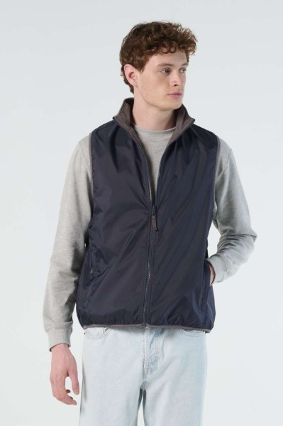 SOL'S WINNER - UNISEX CONTRASTED REVERSIBLE BODYWARMER Fekete 