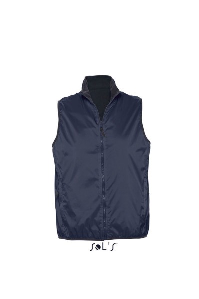SOL'S WINNER - UNISEX CONTRASTED REVERSIBLE BODYWARMER Kék 