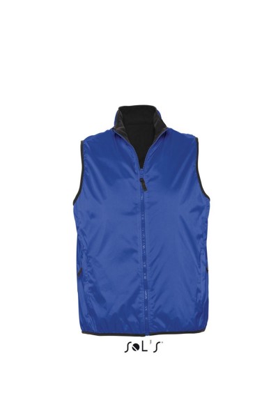 SOL'S WINNER - UNISEX CONTRASTED REVERSIBLE BODYWARMER Kék 