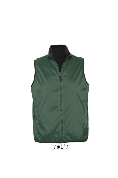 SOL'S WINNER - UNISEX CONTRASTED REVERSIBLE BODYWARMER Zöld 