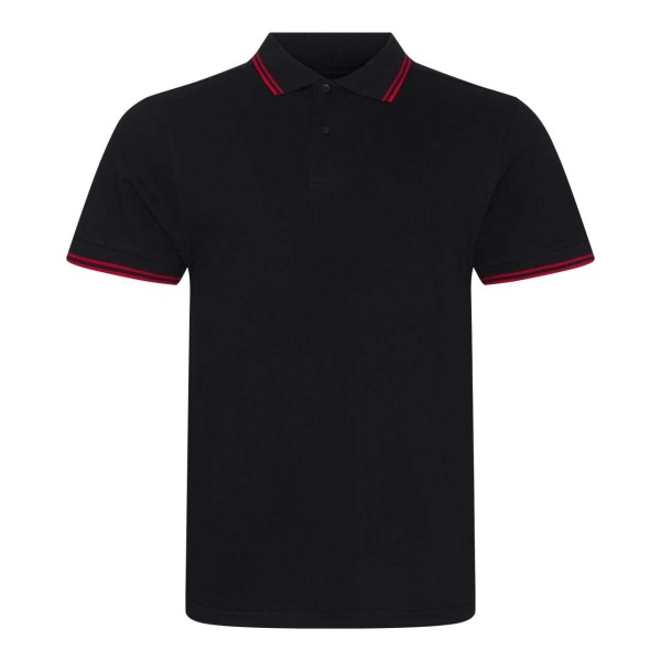 STRETCH TIPPED POLO Fekete 