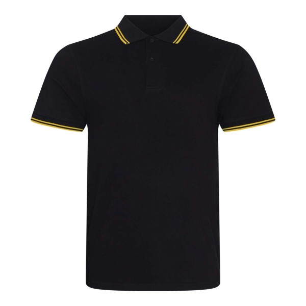 STRETCH TIPPED POLO Fekete 