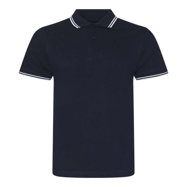 STRETCH TIPPED POLO Kék 