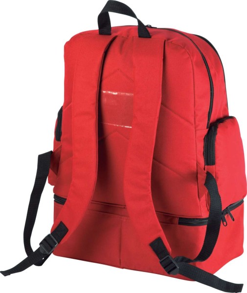 TEAM SPORTS BACKPACK WITH RIGID BOTTOM Piros 