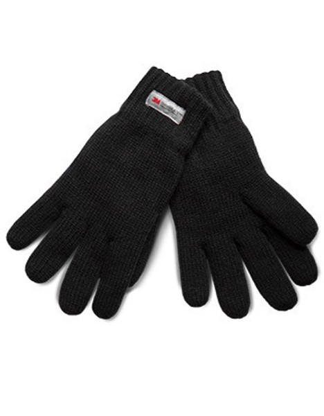 THINSULATE™ KNITTED GLOVES Fekete 