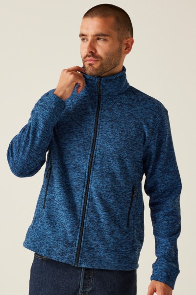 THORNLY MEN - FULL ZIP MARL FLEECE Zöld 