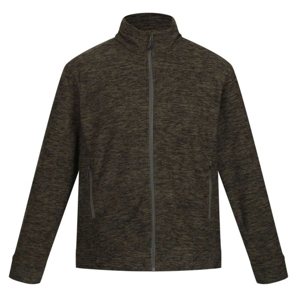 THORNLY MEN - FULL ZIP MARL FLEECE Zöld 