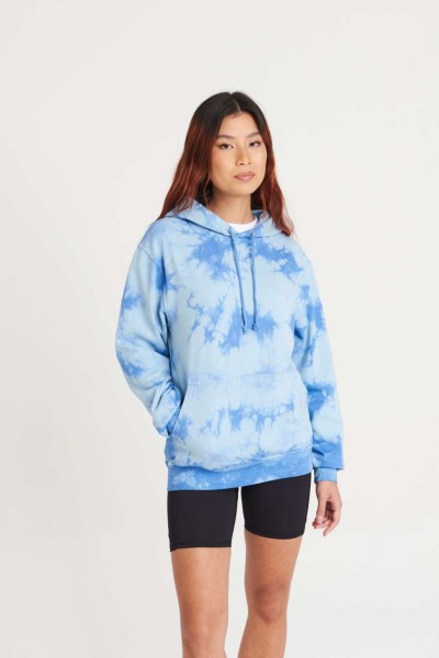 TIE-DYE HOODIE Rózsaszín 