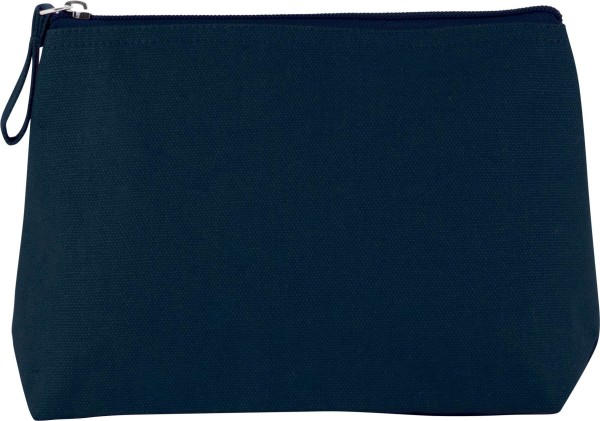 TOILETRY BAG IN COTTON CANVAS Kék 