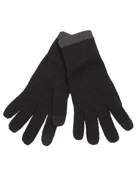 TOUCH SCREEN KNITTED GLOVES Kék 