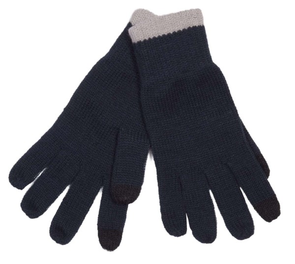 TOUCH SCREEN KNITTED GLOVES Kék 