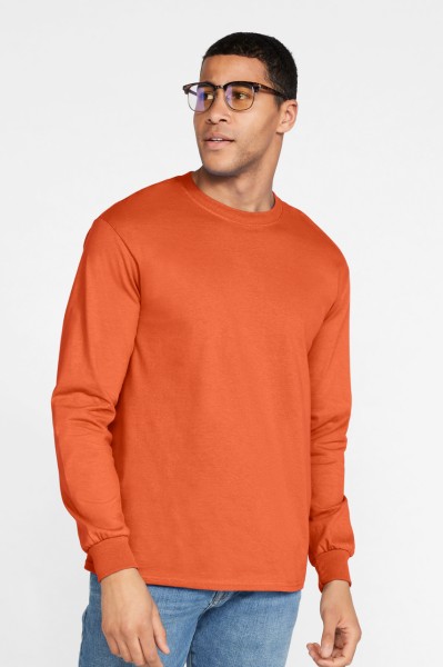 ULTRA COTTON™ FELNŐTT HOSSZÚ UJJÚ PÓLÓ Rózsaszín 