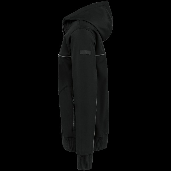 UNISEX 3-LAYER TWO-TONE BIONIC SOFTSHELL JACKET Fekete 