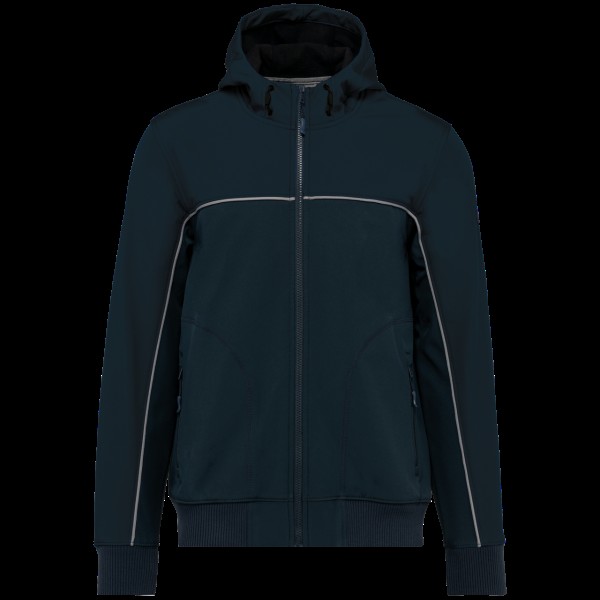 UNISEX 3-LAYER TWO-TONE BIONIC SOFTSHELL JACKET Kék 