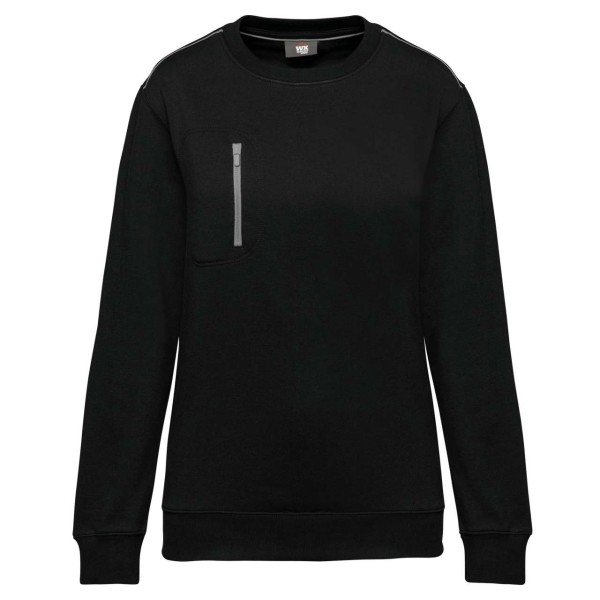 UNISEX DAYTODAY CONTRASTING POCKET SWEATSHIRT Fekete 